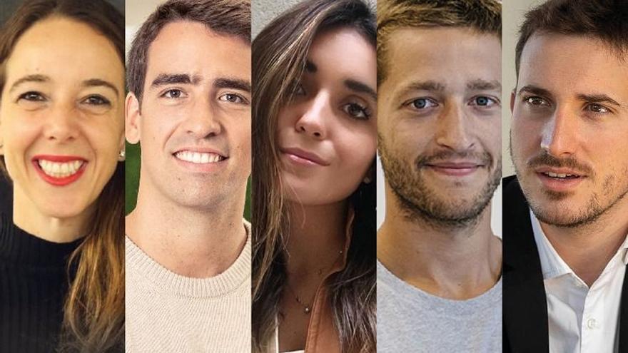 Carlota Pi, Guillermo Alén, Inés Arroyo, Óscar Pierre y Pep Gómez, jóvenes emprendedores que lideran la transformación de la economía española