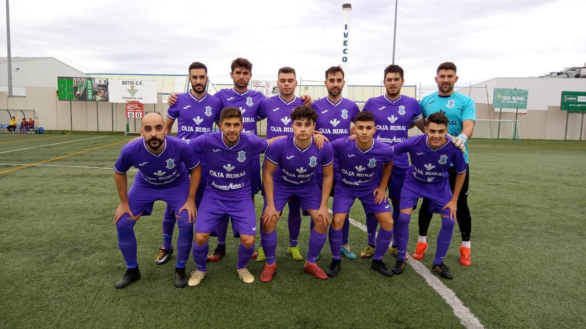 Once inicial de la UD Bovedana en un partido anterior.