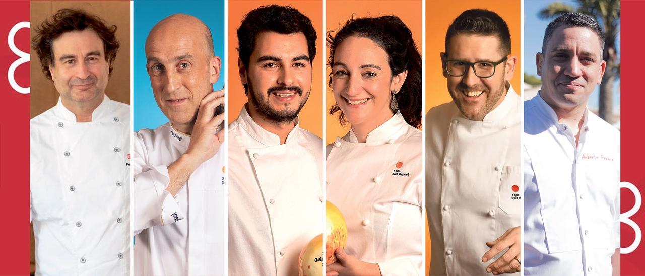 Pepe Rodríguez, Aitor Arregi, Emmanuel Carlucci, Alejandra Herrador, Vicent Guimerà y Alberto Ferruz son los chefs que estarán en el arranque de las jornadas gastronómicas de Vila-real de este año.