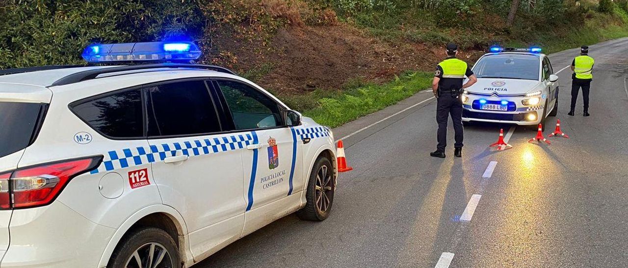 Agentes de la Policía Local de Avilés y Castrillón