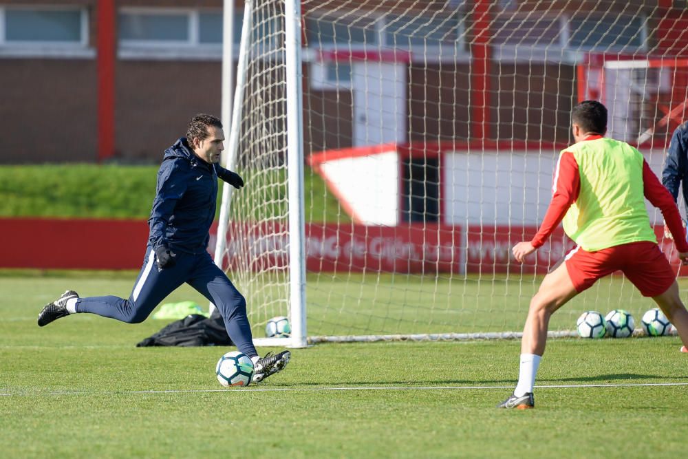 Entrenamiento del Sporting en Mareo