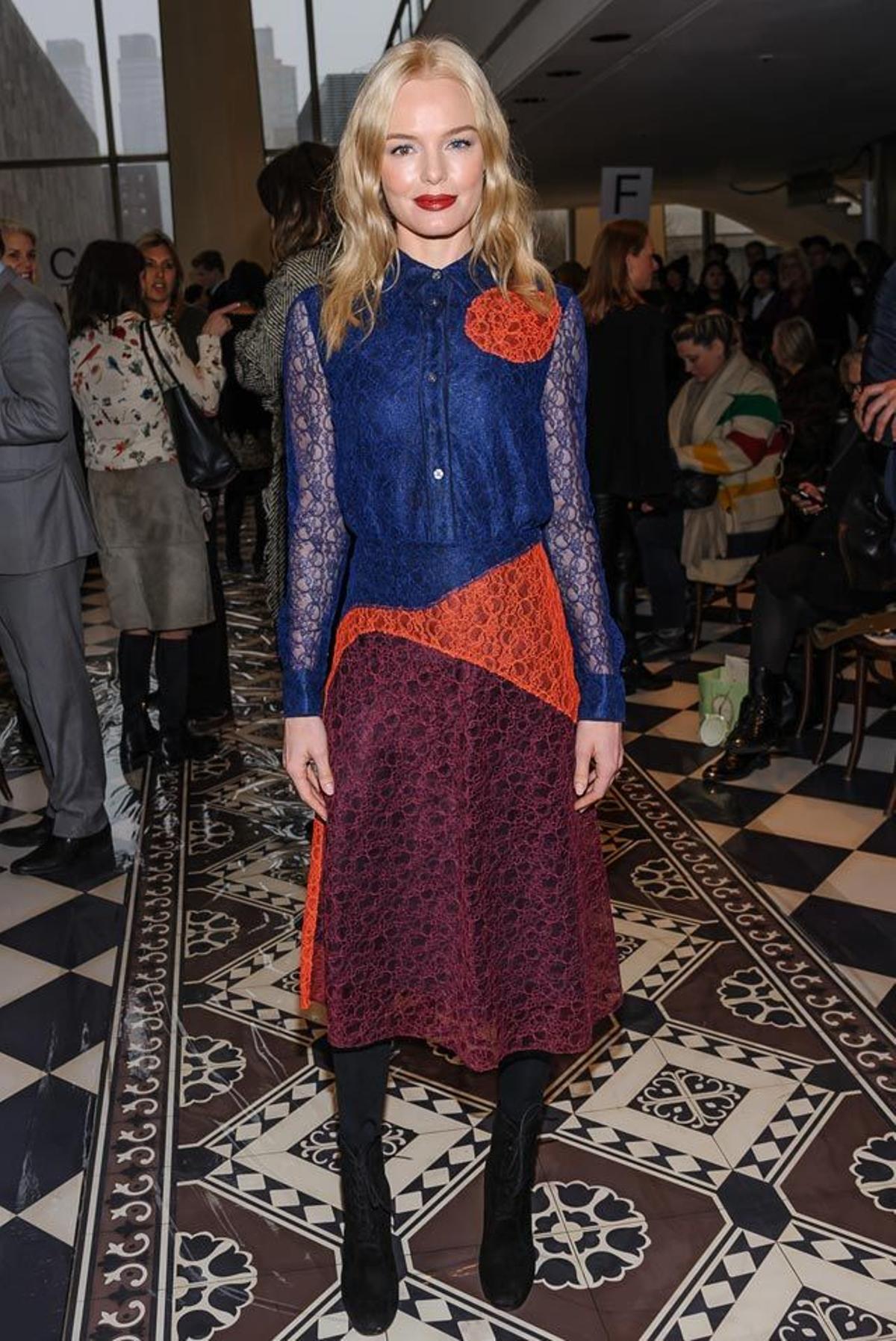 Kate Bosworth acudió al desfile de Tory Burch en la Semana de la Moda de Nueva York.