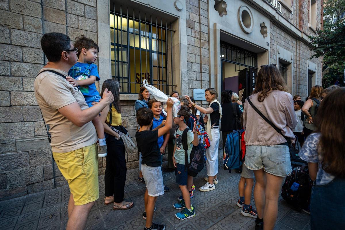 Vuelta al cole en la Escola Pia Sant Miquel de Barcelona