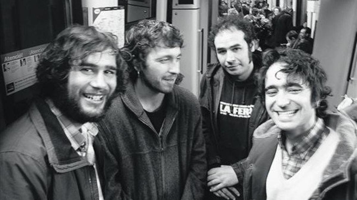 Martí Sales, Guille Caballero, Uri Caballero y Xavi García, en una imagen del 2010.