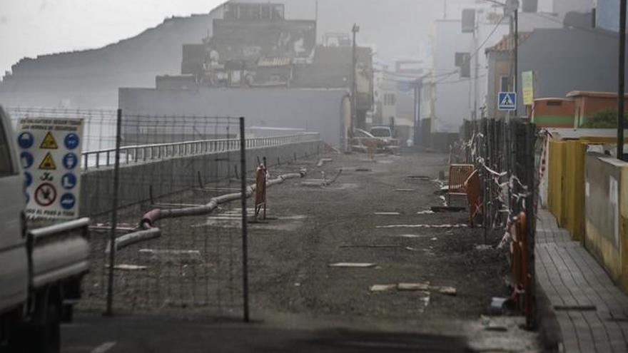 Obras en la Avenida de San Andrés, en Arucas