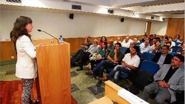 La doctora en Teoria Social i Política i catedràtica de Ciència Política, Montserrat Guibernau, ahir a Girona.