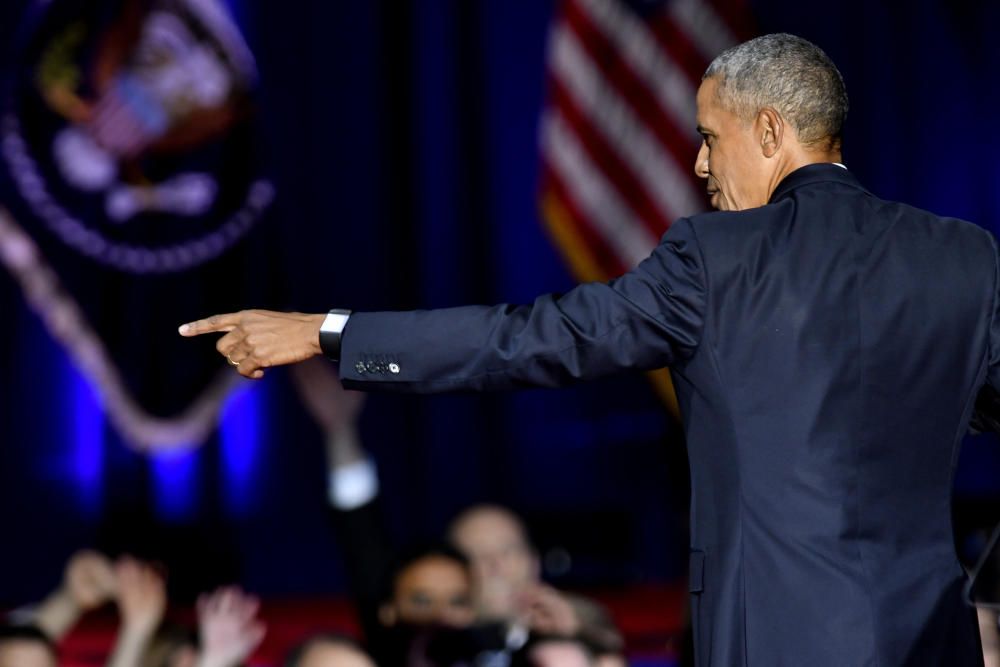 El último discurso de Barack Obama, en imágenes