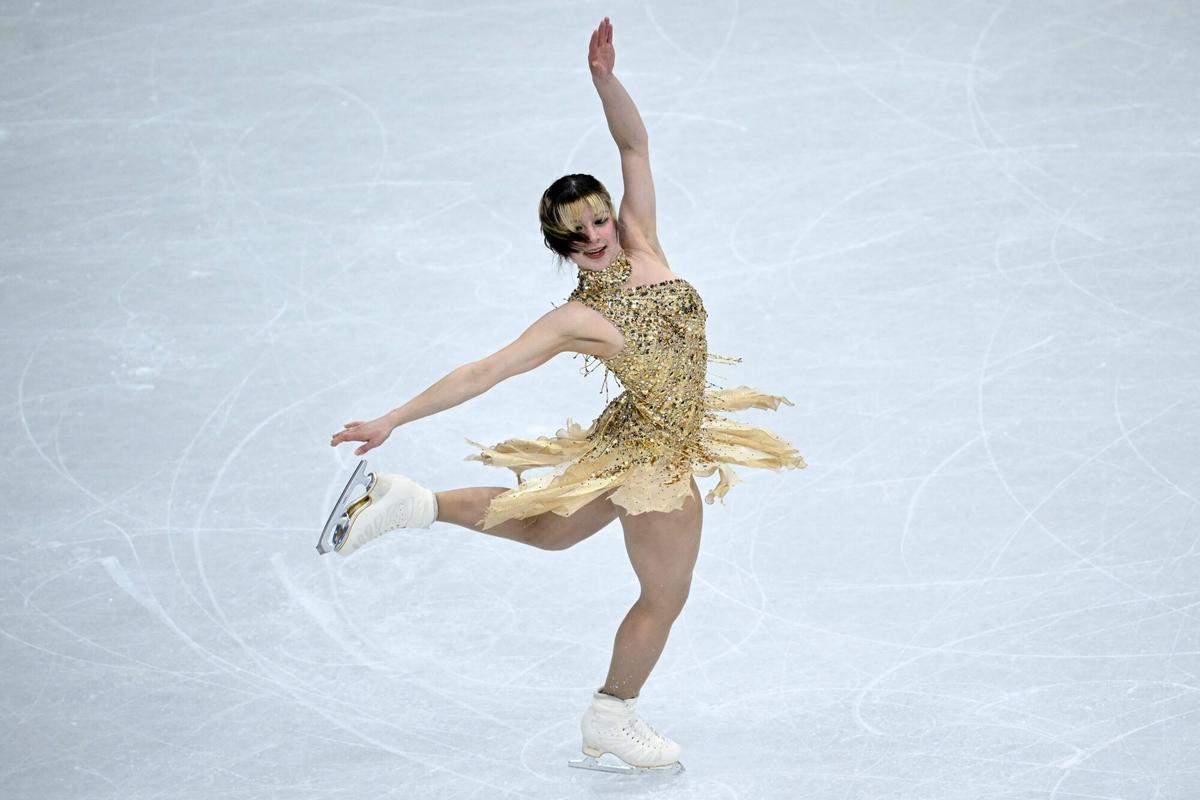 TOPSHOT - USA's Alysa Liu competes in the figure skating women's single free skating final during the Milano Cortina 2026 Winter Olympic Games at Milano Ice Skating Arena in Milan on February 19, 2026. (Photo by WANG Zhao / AFP)