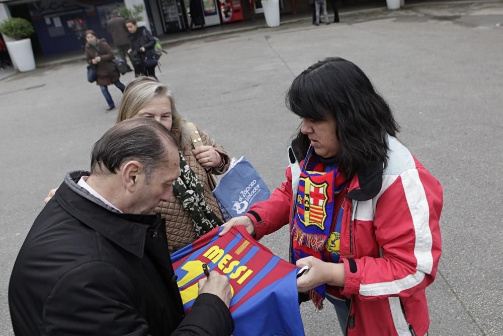 Visita institucional del Barça al Real Grupo Covadonga