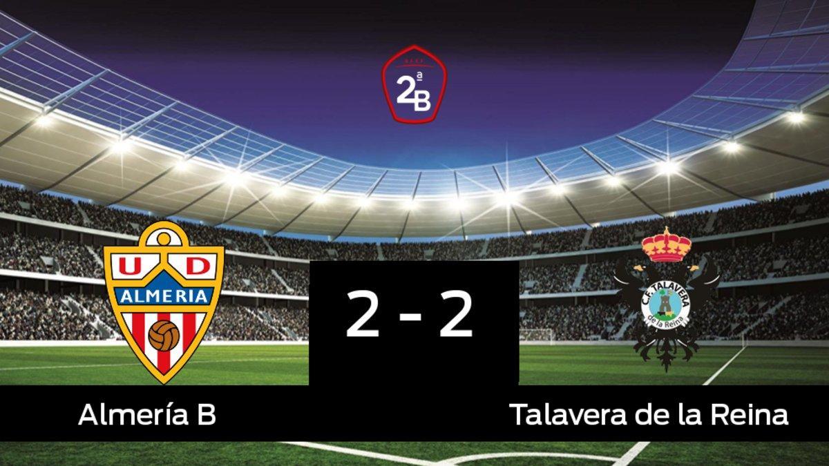 El Almería B y el Talavera de la Reina sólo sumaron un punto (2-2)