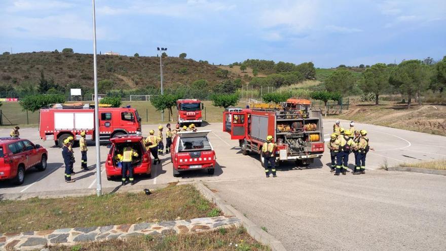 Els Bombers gironins preparen la campanya forestal a Vilajuïga