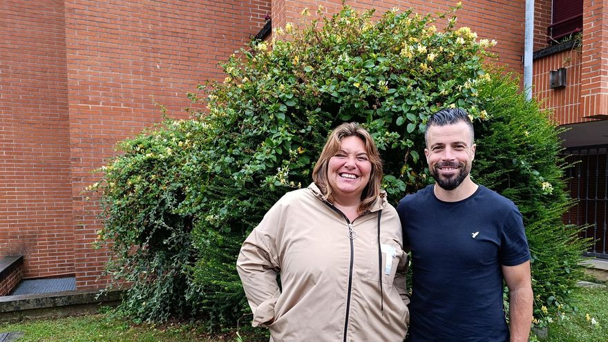 Lucía Jeannot y Luis Rodríguez, en La Fresneda.