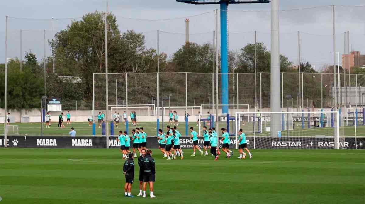 Así ha sido el entrenamiento del Espanyol