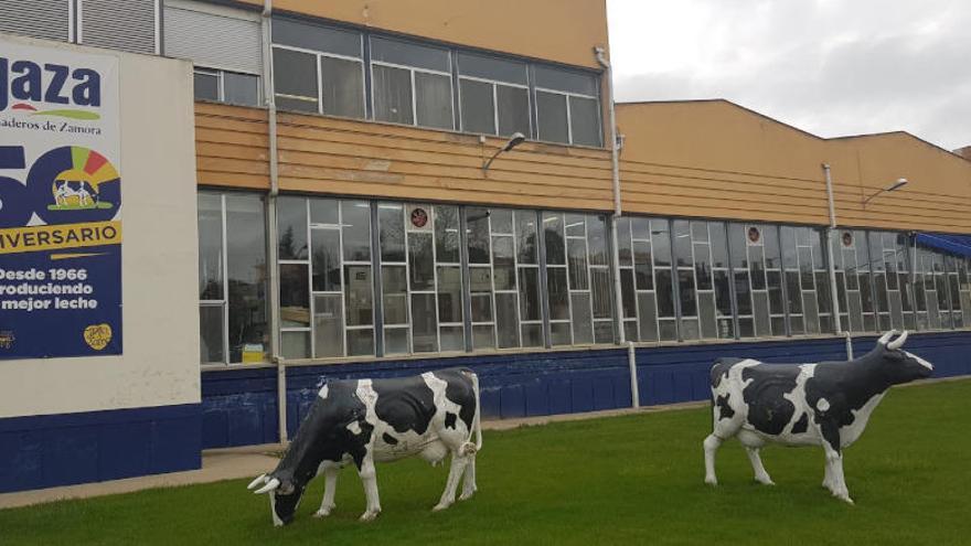 Fachada de las instalaciones de Leche Gaza en Zamora.