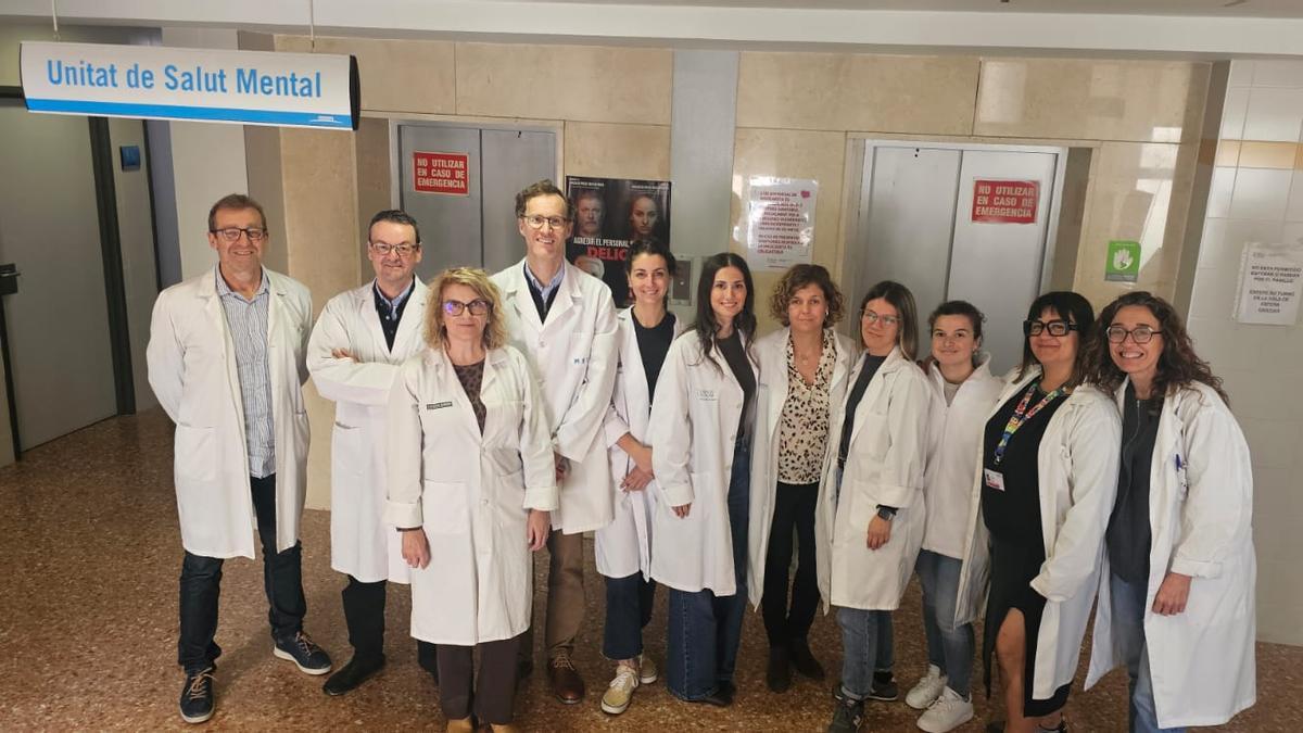 Parte del equipo de la Unidad de Salud Mental de Sueca.
