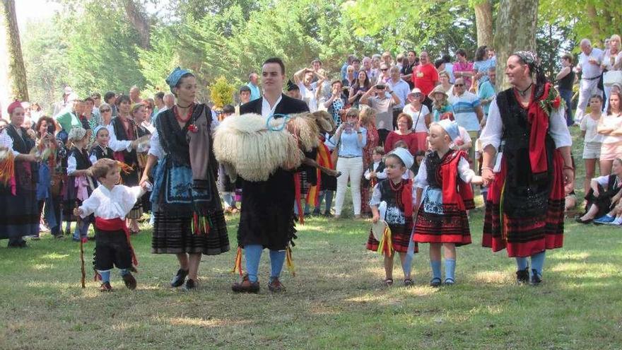 El ofrecimiento de los corderos durante la fiesta del año pasado.