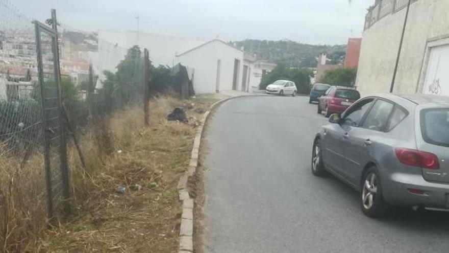 Estado de la acera de la Avenida Miraflores de El Palo.