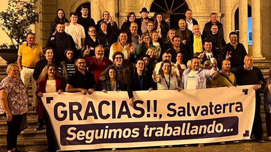 Celebración del Partido Popular de Salvaterra, ayer.   | // D.P.