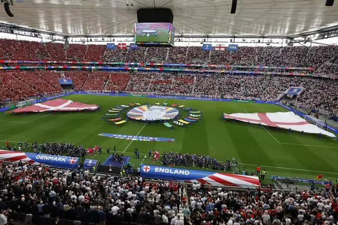 Eurocopa 2024 | Fase de grupos: Dinamarca - Inglaterra, en imágenes.