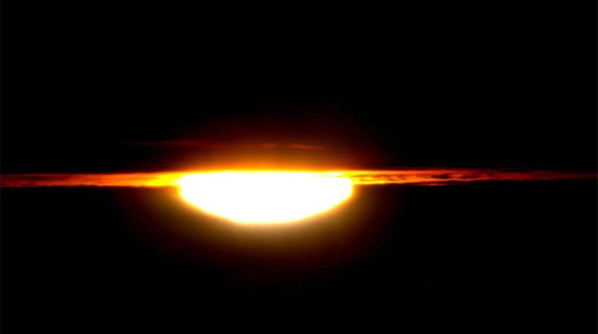L’aurora des de l’ISS.