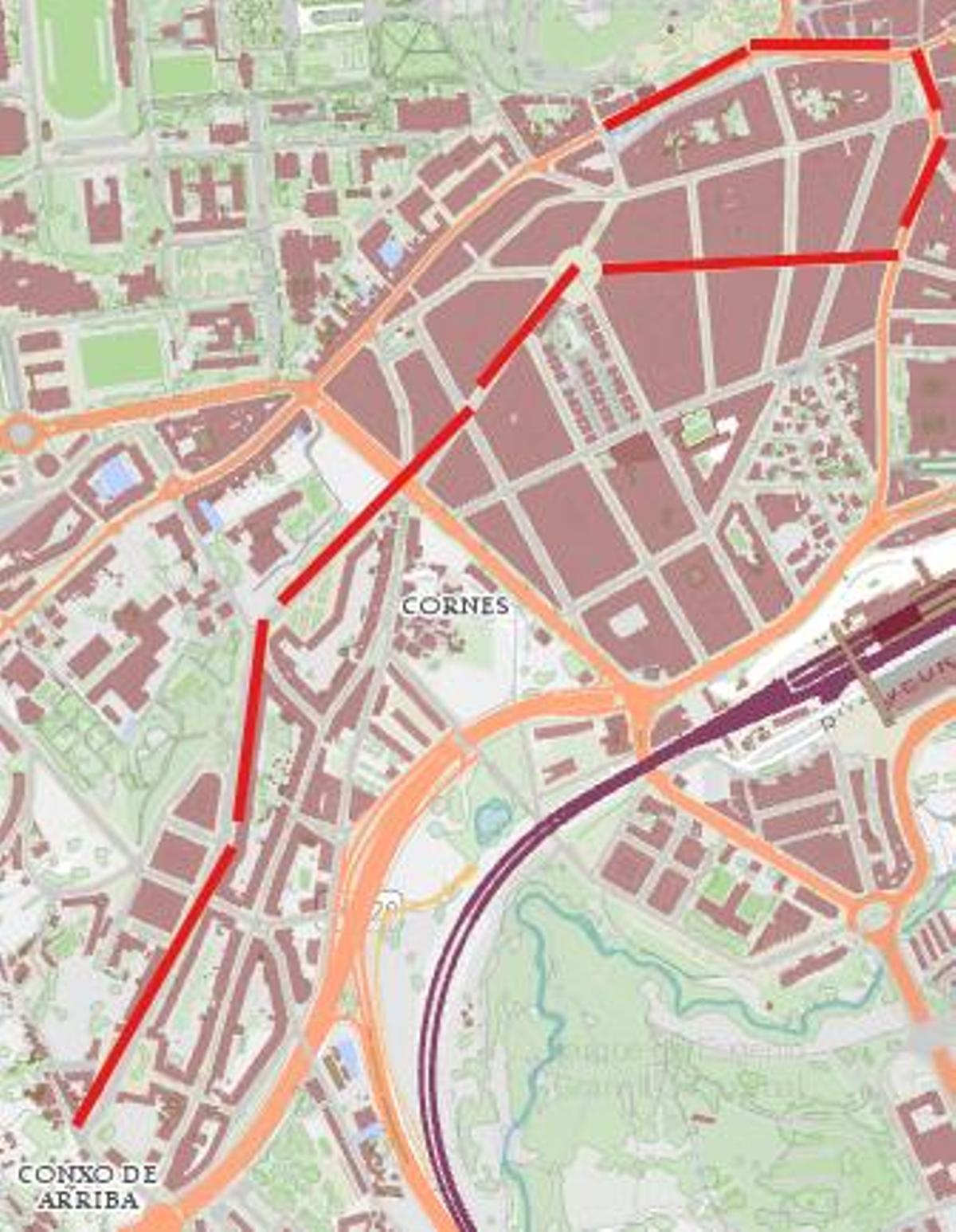 Cortes de tráfico martes de Entroido en Santiago