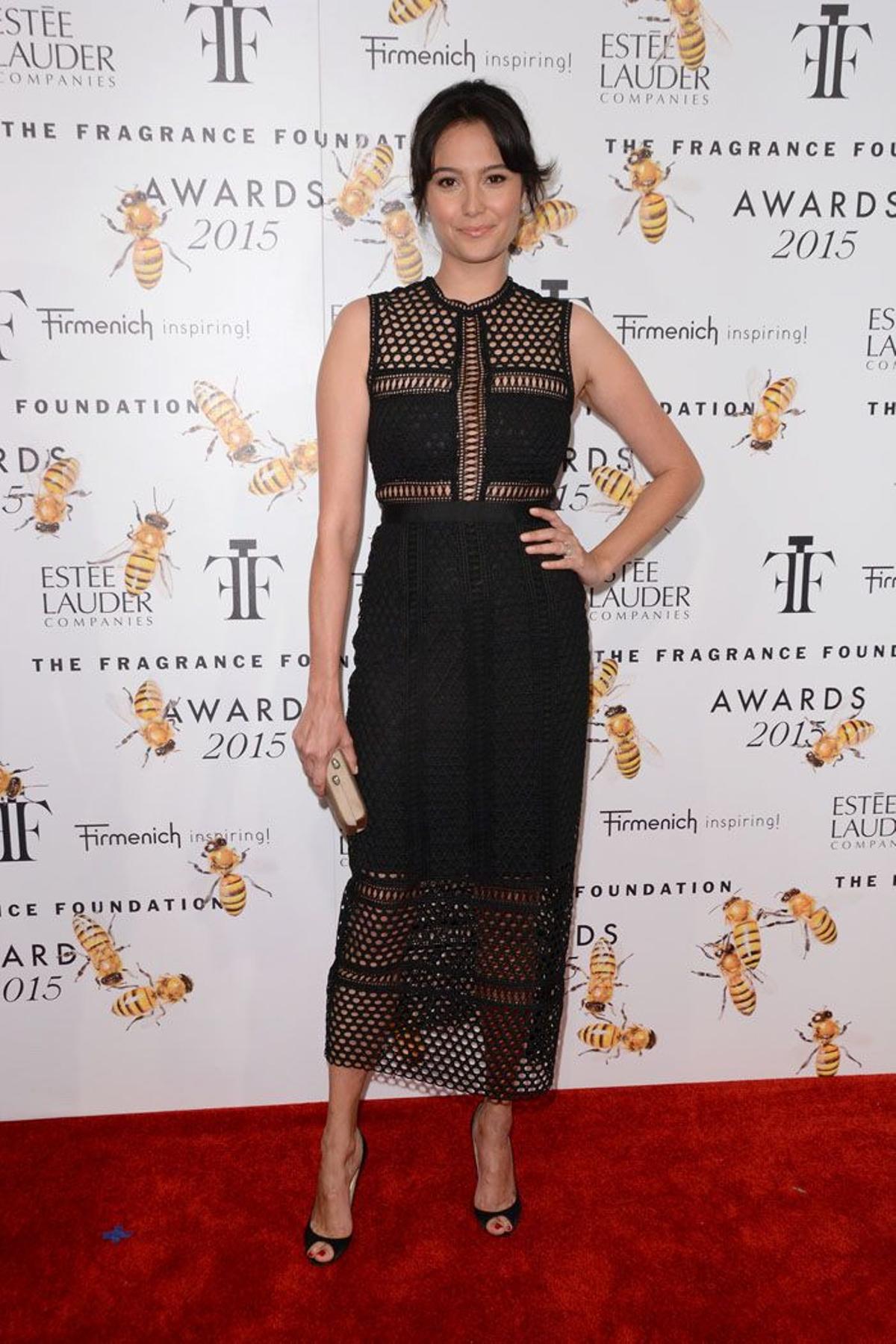 Emma Heming en los Premios Fragance Foundation en Nueva York