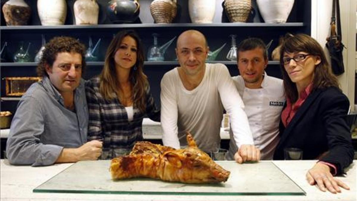 Iñaki López de Viñaspre, María Allué, Oriol Rovira, Xavier