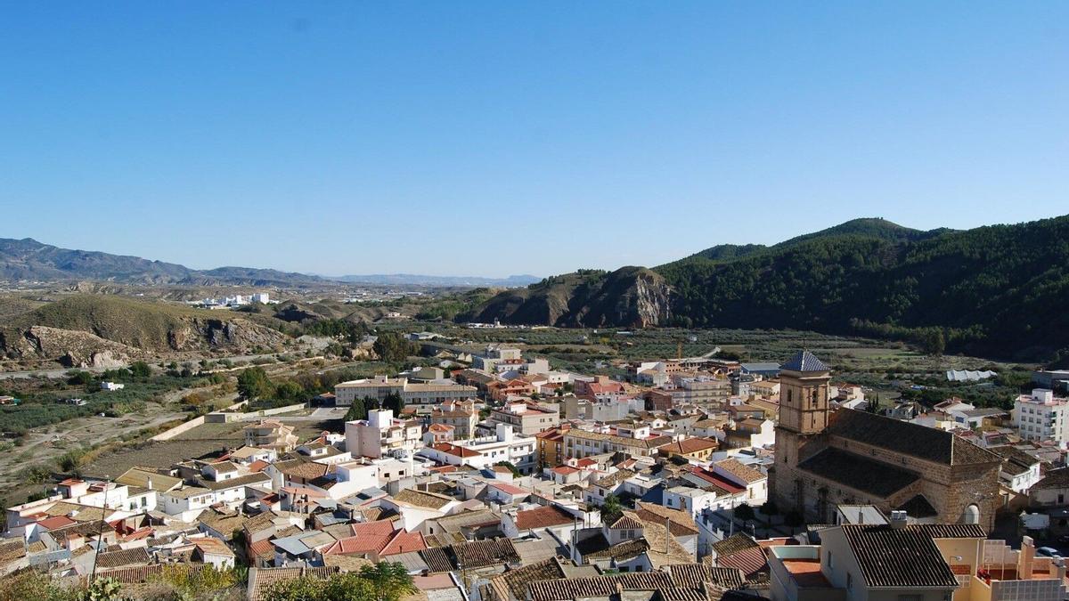 Panorámica de Purchena, donde han sido trasladados a 49 solicitantes de asilo procedentes de Málaga.