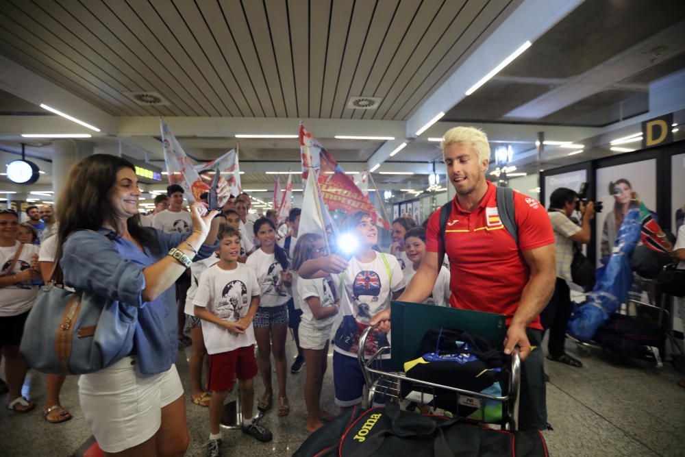 Llegada de deportistas mallorquines de Río