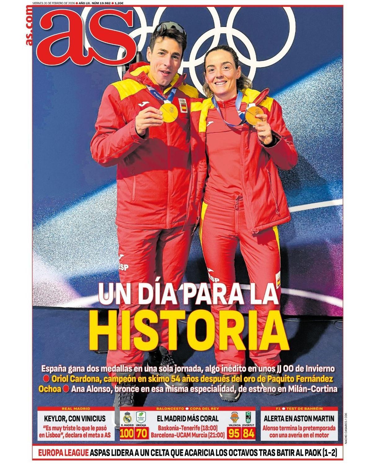 Las portadas de la prensa deportiva de hoy