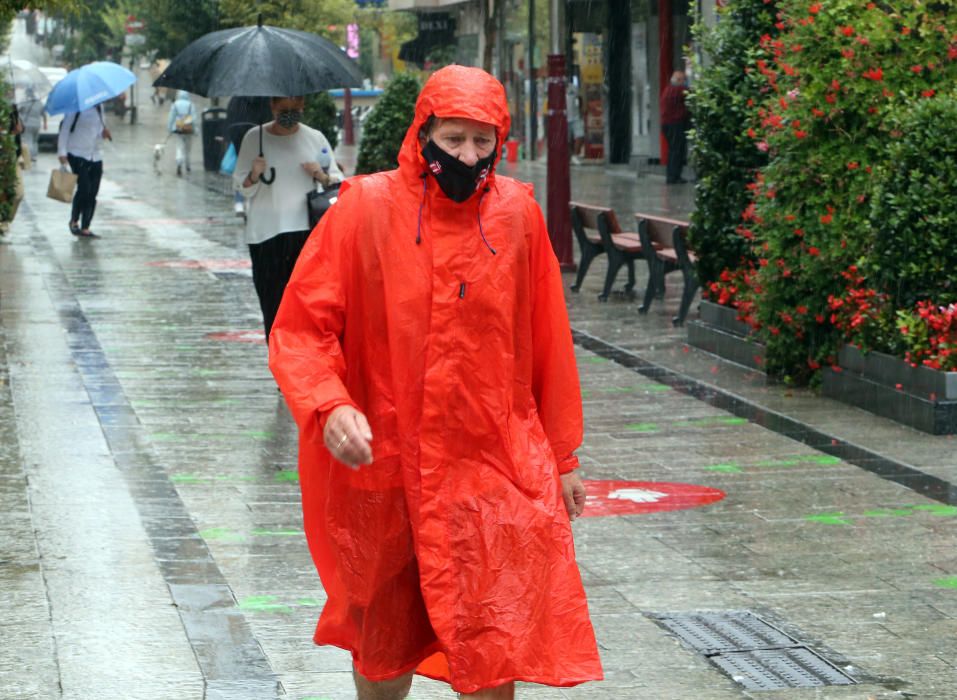 La lluvia volvió a toda Galicia después de un mes sin precipitacione