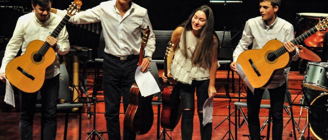 Un concierto de alumnos del Conservatorio de Vilagarcía.  |