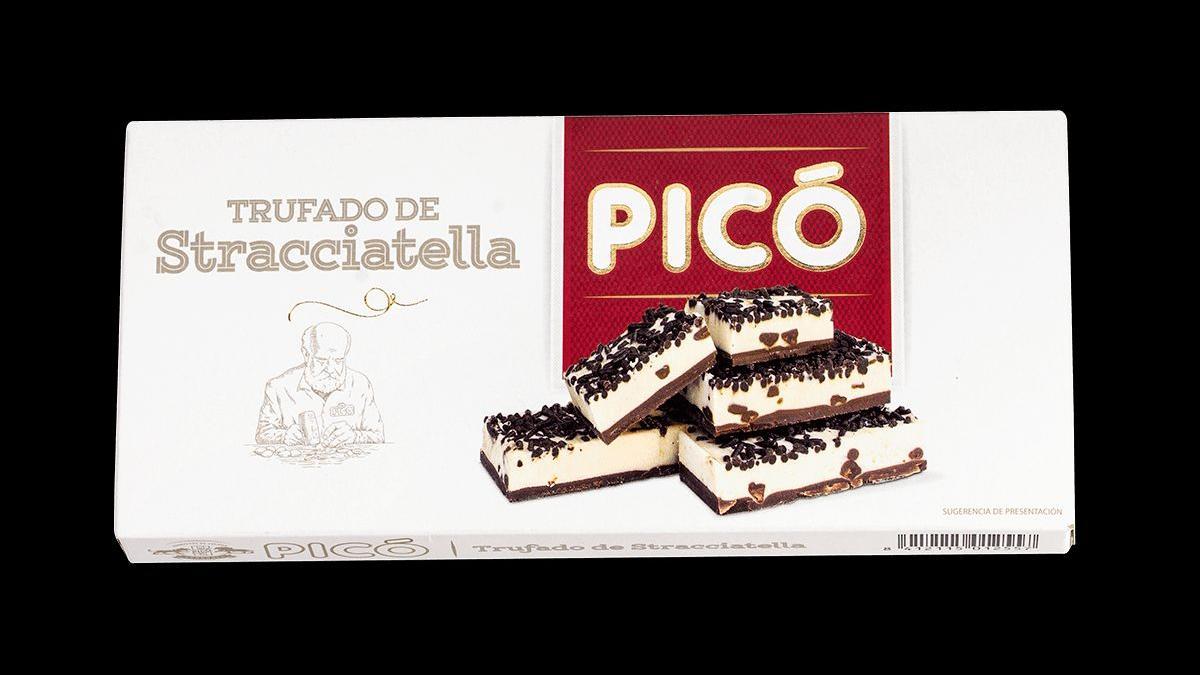 Turrón trufado de stracciatella