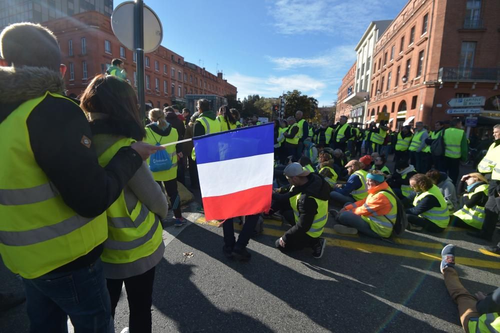 Protesta en París de los ''chalecos amarillos''