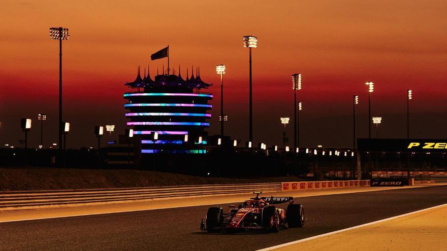 Sainz &#039;vuela&#039; con el Ferrari en los test de Bahrein