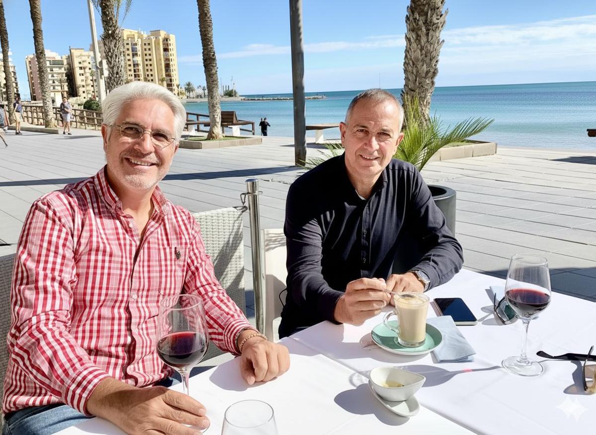 Mauricio García de la Vega y Felipe Moreno en una imagen de hace unos años.