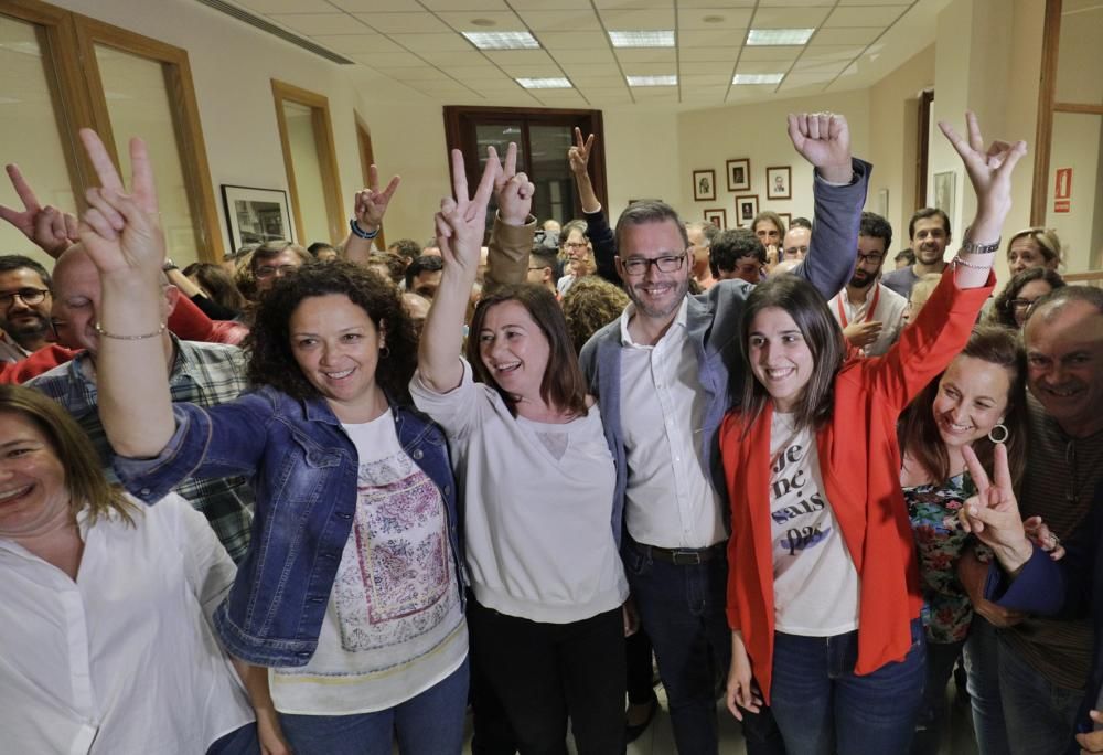 El PSOE de Baleares celebra su victoria electoral