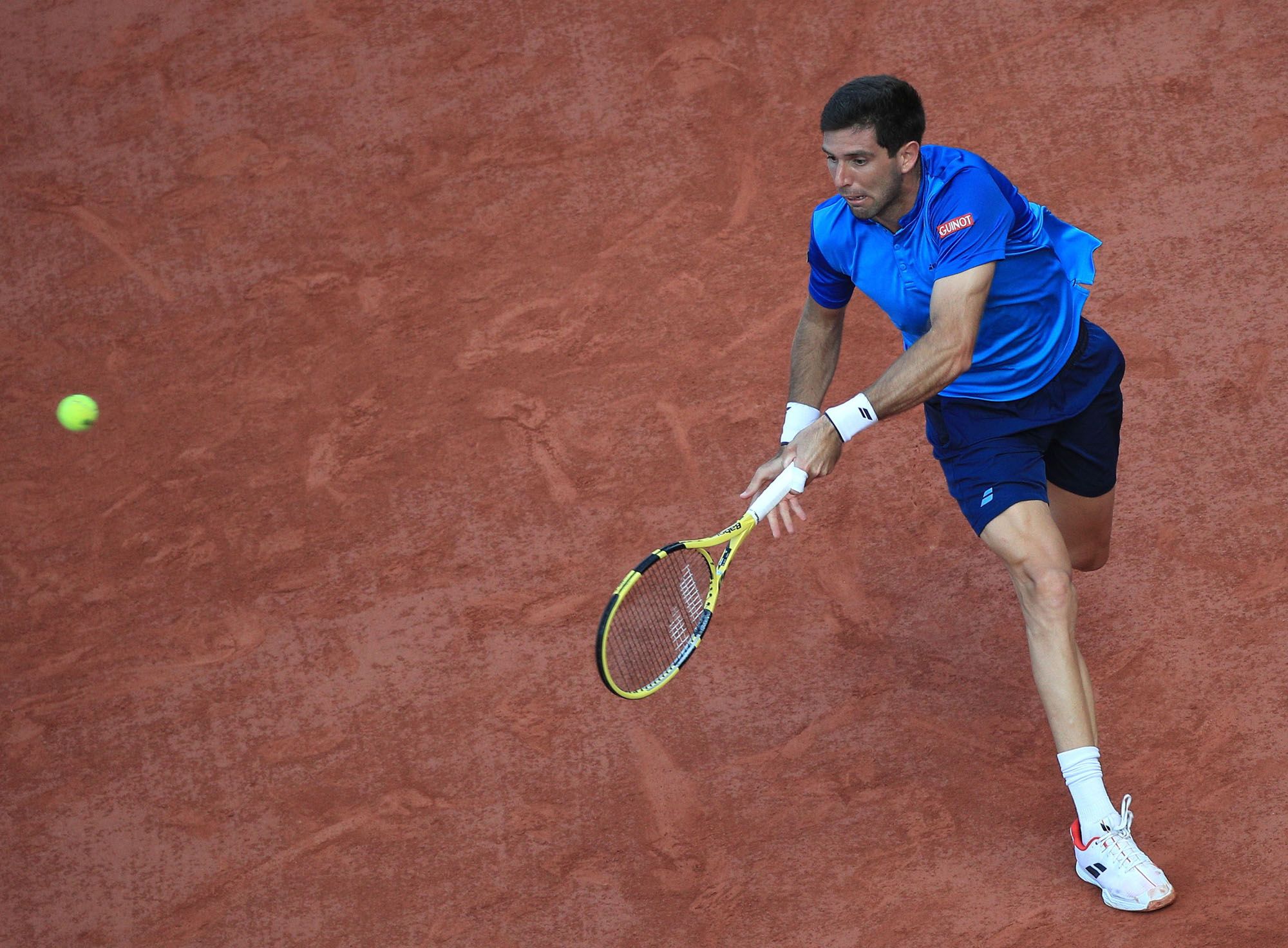 Las imágenes de los octavos de final de Roland Garros entre Alejandro Davidovich y Federico Delbonis