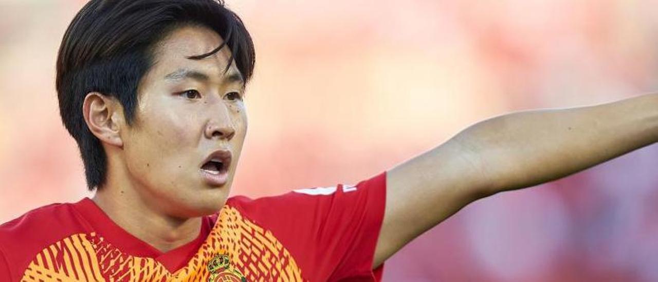 El surcoreano Kang In Lee, durante el último partido de la presente temporada.  | RCD MALLORCA