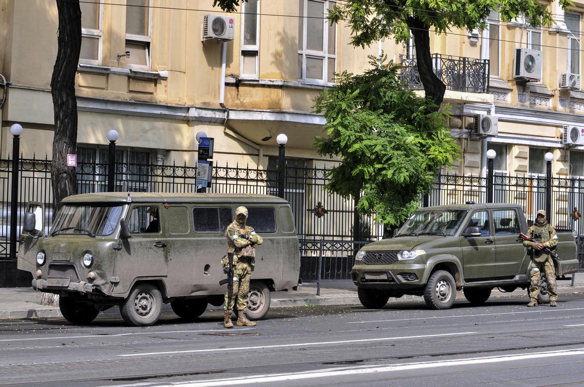 Mercenarios del grupo Wagner en Rostov