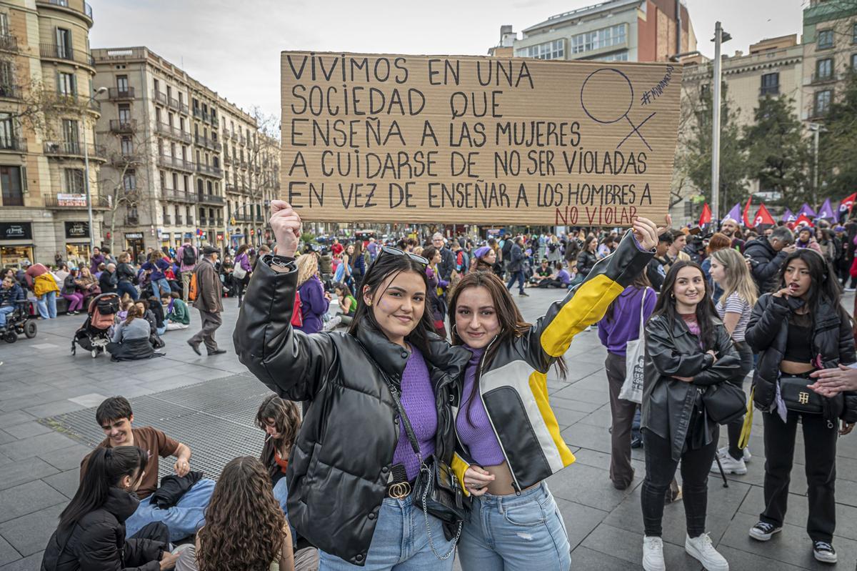 Manifestación del 8M en Barcelona