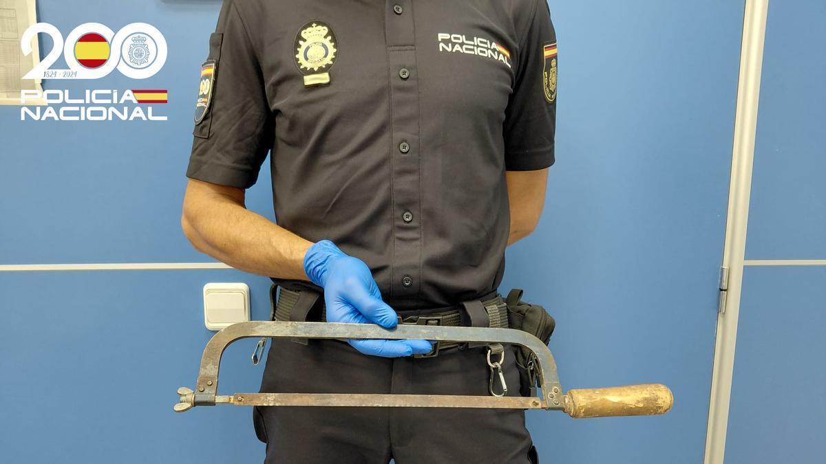 La sierra intervenida por la Policía Nacional.
