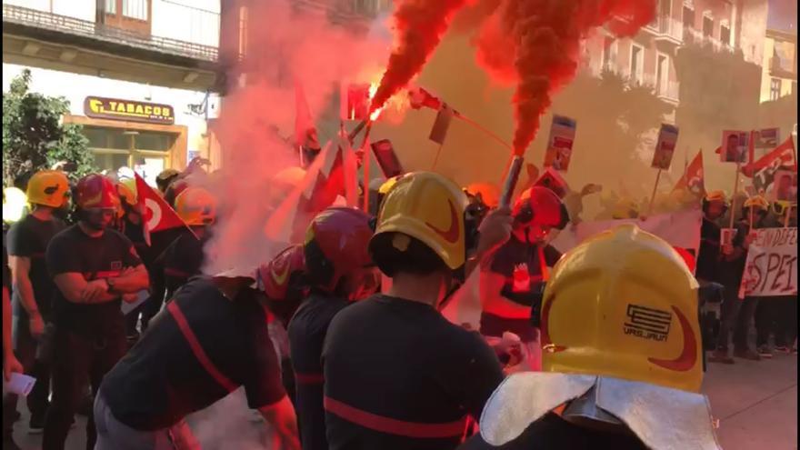 Los bomberos se manifestarán ante el Palau de la Generalitat contra la Unidad Valenciana de Emergencia