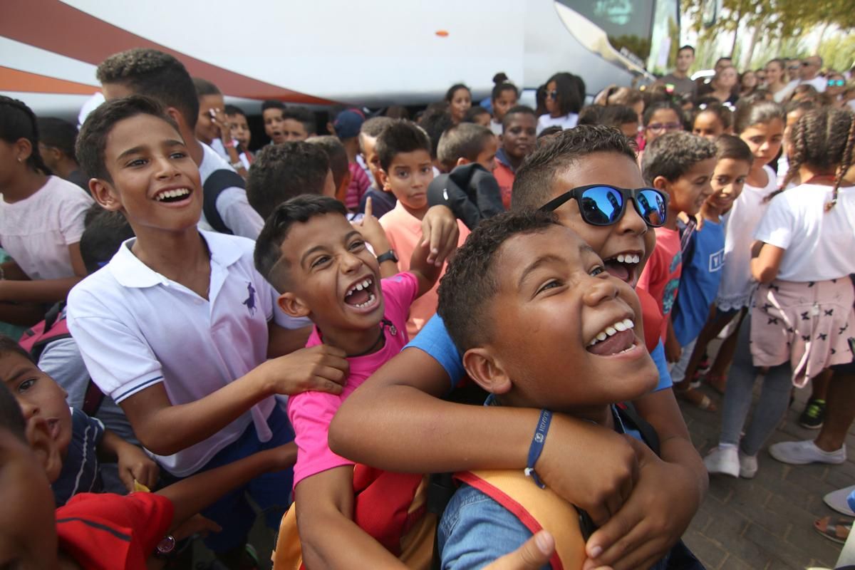 Despedida a los niños saharauis