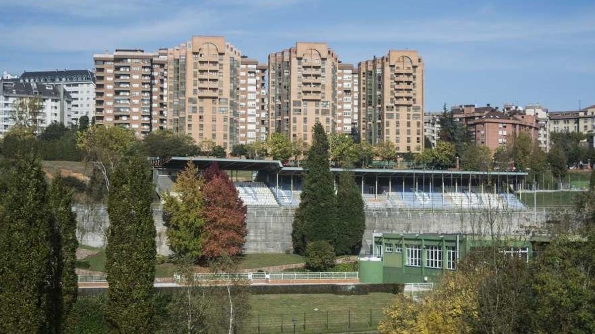 Estado actual de las pistas deportivas de San Lázaro.
