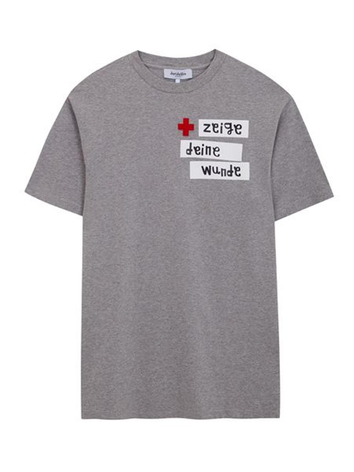 Colección homenaje Davidelfín: camiseta texto gris