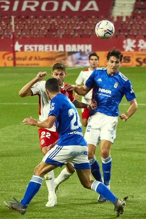 El partido del Oviedo en Girona, en imágenes