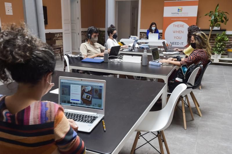 Teletrabajadores de coliving/coworking