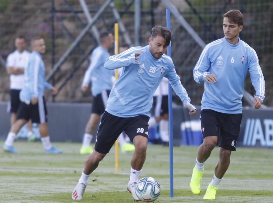 El Celta se ejercita en A Madroa para continuar la pretemporada