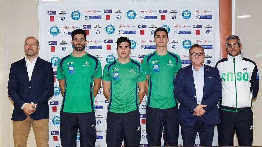 Secundino González, Álvaro López, Sergio Ortega, Carlos Menchaca, Eloy Iglesias y José Rivera.